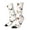 White, variant on Bulldog Face Crew Socks for Men & Women, Breathable Casual Athletic Ankle Socks