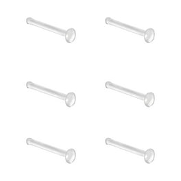 Briana Williams 20G Clear Nose Ring Bioflex Nose Bone Ring Stud Retainer Body Jewelry Piercing Walmart