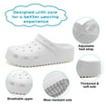 thumbnail image 4 of Cyiecw Gardener Platform Clogs Beach Sandals Slippers for Women Slip on Garden Shoes, 4 of 7