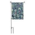 thumbnail image 2 of Zombie Pattern Dead Corpses Undead Horror Garden Yard Flag, 2 of 4
