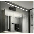 thumbnail image 2 of Modern LED Bathroom Vanity Light Above Mirror, Stainless Steel Rotatable Light Wall Sconce Vanity Makeup Lighting，Black，Three Color Changing Light CR, 2 of 5