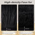 thumbnail image 6 of Fluffy Rugs for Living Room,Luxury Soft and Thick Fluffy Area Rug Modern Shag Rugs for Bedroom Living Room,Faux Shag Rug Home Decor Nursery Area Rug Carpets for Bedroom black 5' x 8', 6 of 7