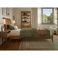 thumbnail image 6 of AFI Valencia Twin-XL Solid Wood Low Profile Sleigh Platform Bed, Light Toffee, 6 of 13