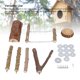 thumbnail image 3 of Plataforma de Ramas de Pie de Aves, Accesorios de Jaula 6pcs fácil Instalación de percha de madera multifunción para periquito, 3 of 7