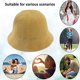 thumbnail image 5 of Sombrero de pescador con circunferencia de 56-58cm, sombrero de verano para mujer, bonito sombrero de pescador con protección solar, sombrero de pescador transpirable de punto simple, 5 of 5