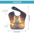 thumbnail image 4 of Susaid Starry Sky Constellation Cat Print Bibs for Babies Toddlers Adjustable Waterproof Free Soft Durable Bibs for eating with Large Pocket Food Catcher, 4 of 8