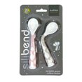 thumbnail image 2 of Kushies Cuillères Flexibles en Silicone Silibend, Sans Bpa, 100 % Silicone Souple de Qualité Alimentaire - Rose/sable, 2 of 2
