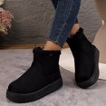 thumbnail image 6 of Yokteiria Women's Snow Boots Cozy Slip On Soft Lined High Top Ankle Boots Thick Bottom Non Slip Flat Heel Cold Weather Outdoor Boots Winter Fashion Footwear, 6 of 10