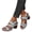 Light Blue, variant on Womens Platform Dressy Sandals Fashion Leather Pearl Arch Support Chunky High Heels Orthopedic Sandals