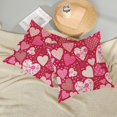 thumbnail image 6 of Hair Case Valentine'S Decor Pillow Covers 18X18 Red Love Heart Throw Pillow Covers Wedding Valentine'S Day Mother'S Day Anniversary Pillowcase Linen Cushion Case Decoration for Sofa Couch B, 6 of 6