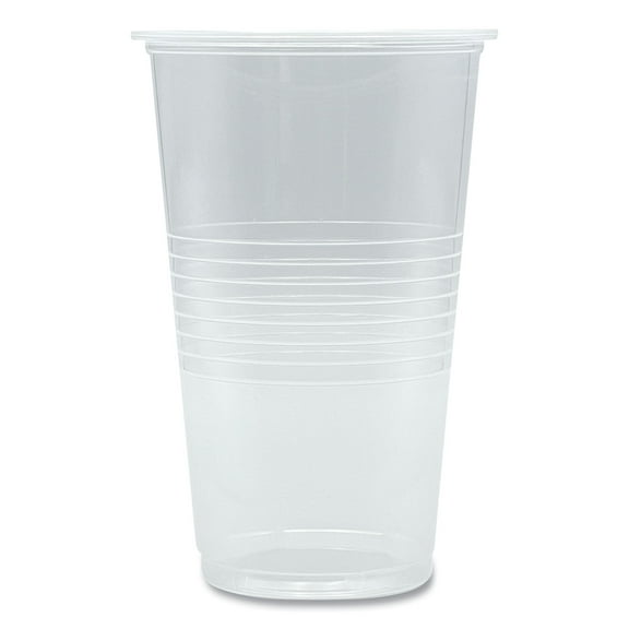 Translucent Plastic Cold Cups, 20 oz, Clear, 1,000/Carton