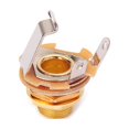 thumbnail image 4 of MasteelfCA 10 PCS 1/4 Inch 6.35mm Mono Guitar Jack Socket Connector Guitar Pickup Output Jack Plug Socket Female Panel Mount For Acoustic Electric Bass Guitar Parts Accessories (Golden), 4 of 7