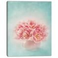 thumbnail image 2 of Pink Tulips in Vase Photography - Floral Canvas Art Print, 2 of 4