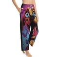 thumbnail image 2 of Balery Cartoon Big-Eyed Dog print Women's Pajama Pants,Ultra Lightweight Pjs,Lounge Pant-X-Large, 2 of 9