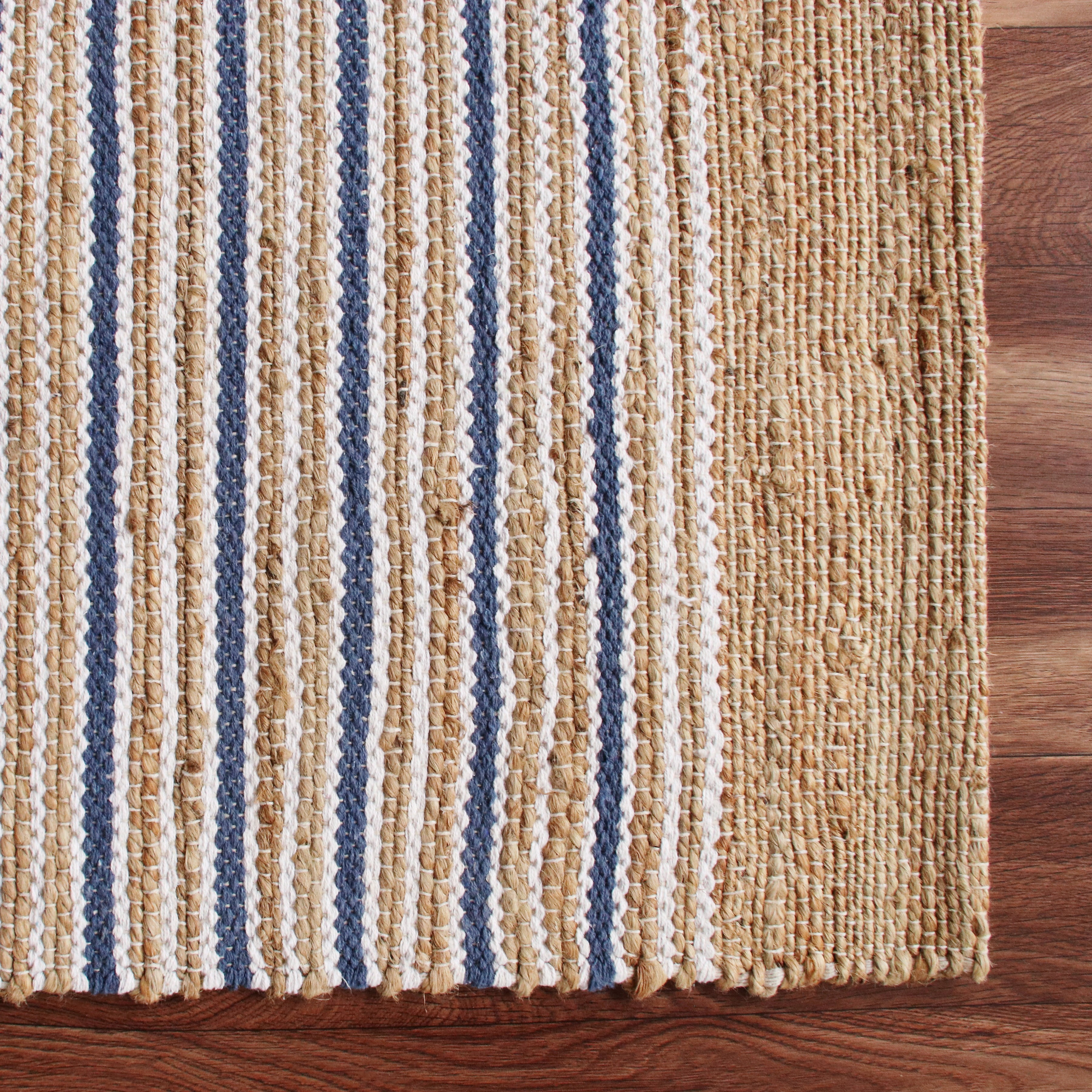 Ox Bay Striped Hand-Made Area Rug, 12' x 9'