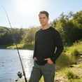 thumbnail image 2 of PAKUSISUP Men's Long Sleeve Fishing Shirts UPF 50+ | Quick-Dry Sun Protection Shirts (Lightweight, 100% Polyester), 2 of 2