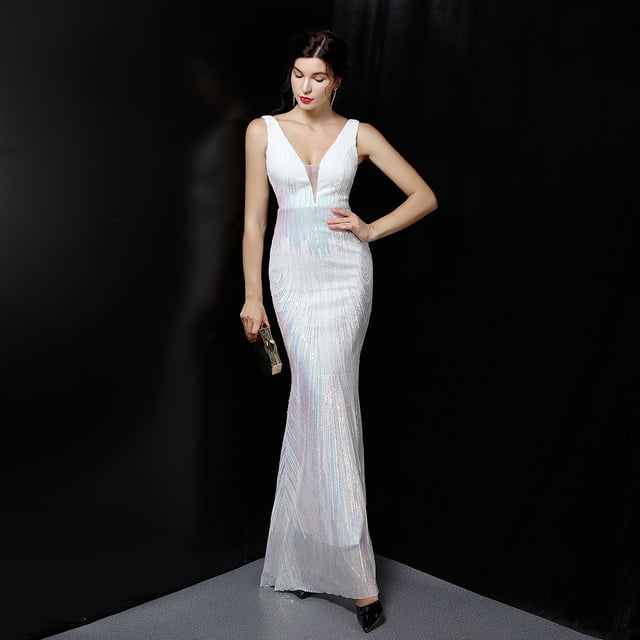 Vestido de hada de fantasía para fiesta, vestido de noche sexy, vestido largo adelgazante para novia