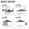 thumbnail image 6 of EAGLE PEAK 13x13 Pop up Outdoor Canopy Tent Instant Folding Shelter with One Privacy Curtain,American Flag, 6 of 9