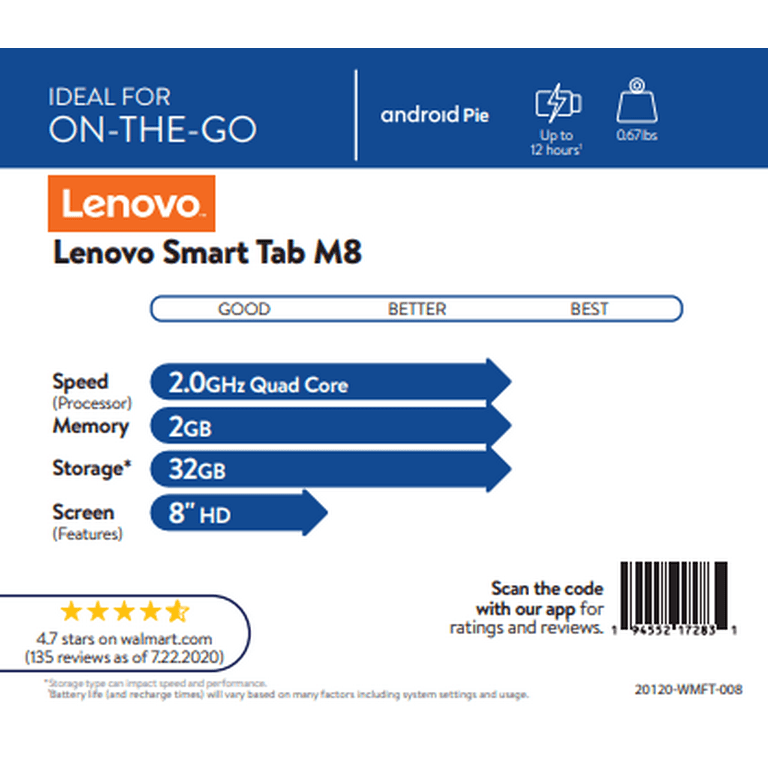 LENOVO Tablette TB-8505X TAB 8 - Mora Market