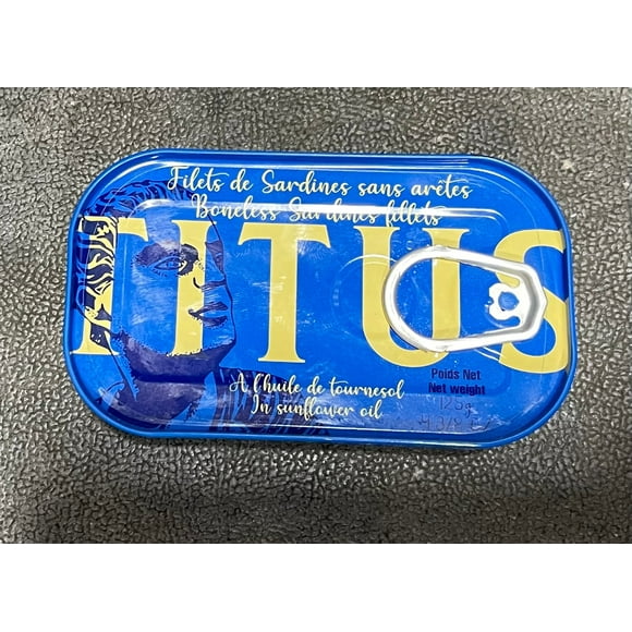 Sardines, (Canned), 125 g, Fillets, Canned, 125 g