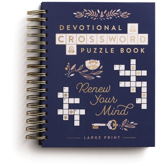 Faith Inspired Creativity Renew Your Mind: Devotional Crossword Puzzle Book (36 Daily Devotions with Inspiring Activities to Refresh Your Soul) - , (Spiral-Bound)