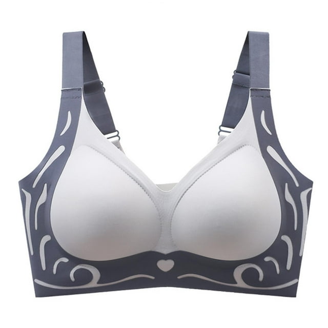HongQid Womens Wireless Bras Comfortable Push Up Bra No Underwire Bra Full Support Lift Bralette Everyday Seamless Tshirt Bras