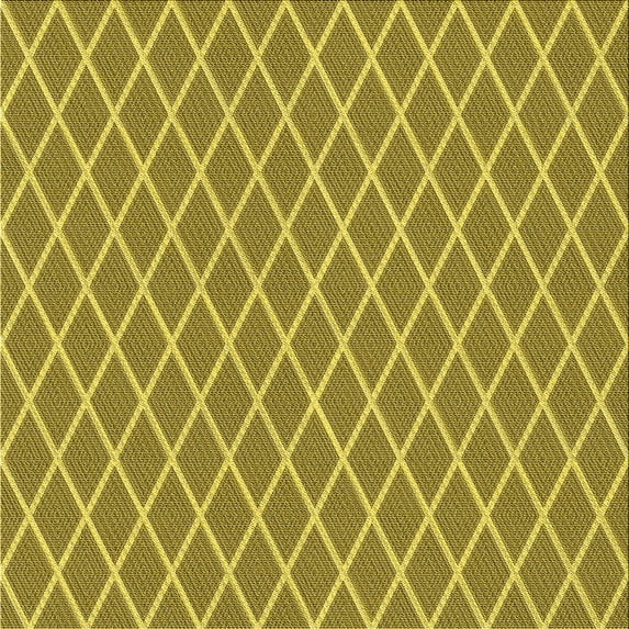 Ahgly Company Indoor Square Patterned Dark Yellow Green Area Rugs, 8' Square