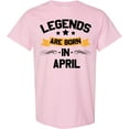 thumbnail image 3 of Inktastic Legends Are Born in April T-Shirt, 3 of 5