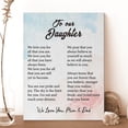 thumbnail image 3 of Inspirational Daughter Canvas Wall Art to Our Daughter from Mom Dad Canvas Prints Framed Paintings Artwork Ready to Hang Home Wall Decor 15x11.5 Inches, 3 of 4