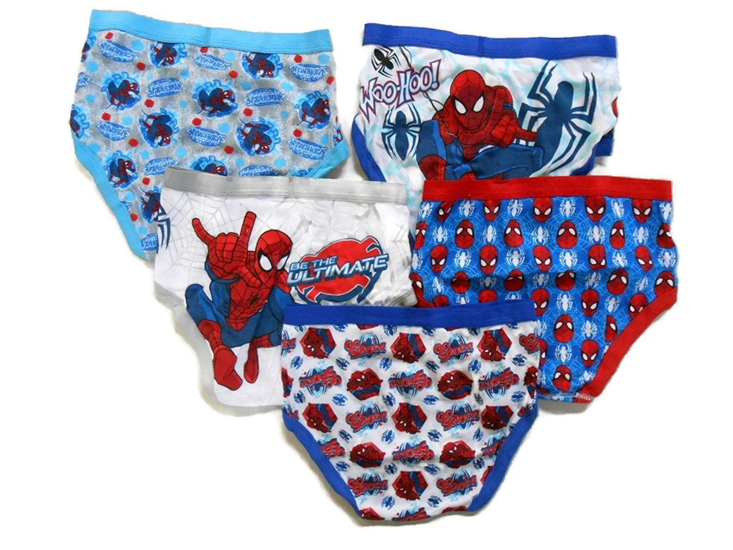 Marvel Little Boys' Spiderman FivePack of Briefs