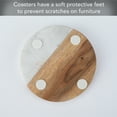 thumbnail image 4 of Thirstystone Acacia Wood Coasters with White Accents, 4 of 5
