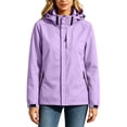 thumbnail image 4 of Fengactive Womens Waterproof Windbreaker Jacket Hooded Outdoor Coat Detachable Hood Lightweight Rain Shell, 4 of 9