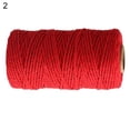 thumbnail image 2 of Zhaomeidaxi 1 Roll 2mm Colorfast Soft Twisted Cotton Rope Macrame Cord Colorful Cotton Craft Cord for Crafts, Knitting, 2 of 7