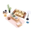 thumbnail image 1 of Juego De Muebles Para Casa De Muñecas, Juego De Mesa En Miniatura, Silla, Lámpara De Pie, 1 of 8