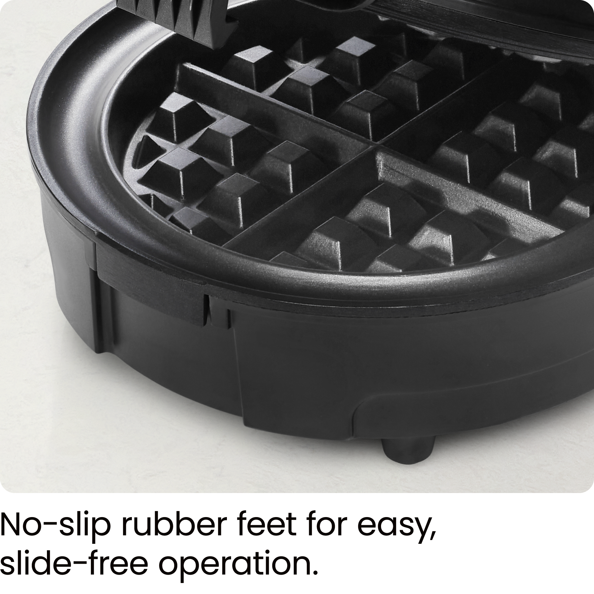 Chefman Anti-Overflow Belgian Waffle Maker Black photo 8