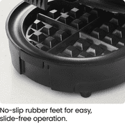 Chefman Anti-Overflow Belgian Waffle Maker with Shade Selector and Non-Stick Plates, Black