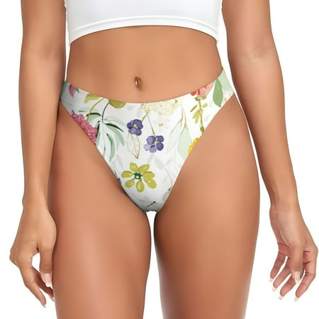 Lukts s Wildflowers for G-String Thongs for Women -Sexy Low-Rise Panties with A Stretchy T-back  Perfect for Any Outfit  Available in XS-4XL-Small