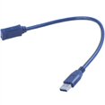 thumbnail image 2 of Cable de extensión USB 3.0 macho a macho F/M tipo A (azul, 30 cm), 2 of 8