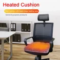 thumbnail image 2 of 45x45cm 5V Usb Heated Cushion Winter Warm Fast Heating Seat Cover Sitting Mat Pad for Bedroom Automobile Home Office Chair (Black--Side Pocket,45x45cm), 2 of 7
