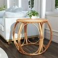 thumbnail image 2 of Butler Specialty Company Savannah Woven Rattan Round End Table - Natural, 2 of 9