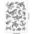 thumbnail image 6 of Ocean Life Clear Stamps Marine Whales Silicone Clear Stamp Seals 21x14.8 cm Sea Turtle Sharks Lobsters Transparent Stamps for DIY Scrapbooking Cards Making Photo Album Journal, 6 of 8