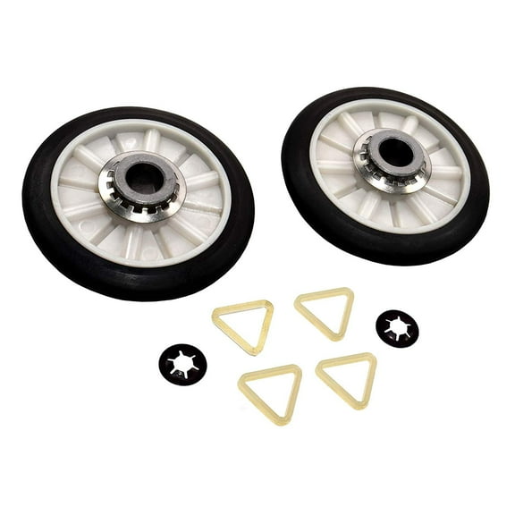 HQRP Dryer Drum Support Roller Kit Replacement for CEDC392JQ0 CEDC392PQ0 CGDS984RQ0 CGDS984RQ1 CGDX463JQ0 CGDX463JQ1 YCEDX463RQ1 YCEP2960JQ0