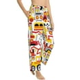 thumbnail image 2 of Sigee Cars Print Women's Soft Pajama Pants - Breathable and Comfortable Lounge Sleep Bottoms with Elastic Waistband and Pockets-Medium, 2 of 9