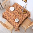 thumbnail image 2 of Leopard Print Square Tablecloth 42x42in(107x107cm) – Waterproof Polyester Printed Table Cover, Wrinkle Resistant & Washable for Kitchen Dining Picnic Party Decor, 2 of 6