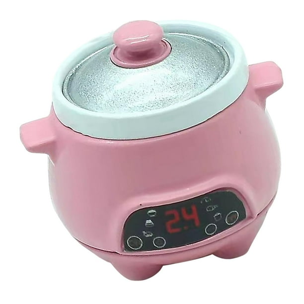 Simución ol arrocera miniatura 1:12 decoración utensilios de cocina ios modelo ornamento Mini estofado eléctrico ol Sunnimix Casa de muñecas en miniatura