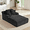 black, variant on Lovableguy Oversized Chaise Lounge Chair Indoor,Corduroy Upholstered Single Lounge Couch,Cloud Sleeper Sofa Bed for Living Room,Bedroom,No Assembly Required,Blue