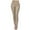 Khaki, variant on YujiCraft Women's Slim Fit Elastic Waist Jeans Pants, Stretch Denim Pencil Pants for Casual Wear,L