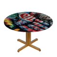 thumbnail image 3 of Orinice Graffiti Paint Hands Round Table Cover Stain Resistant Washable Indoor Outdoor Tablecloth Kitchen Dining Wedding Parties 100% Polyester Fiber 31-35, 3 of 8