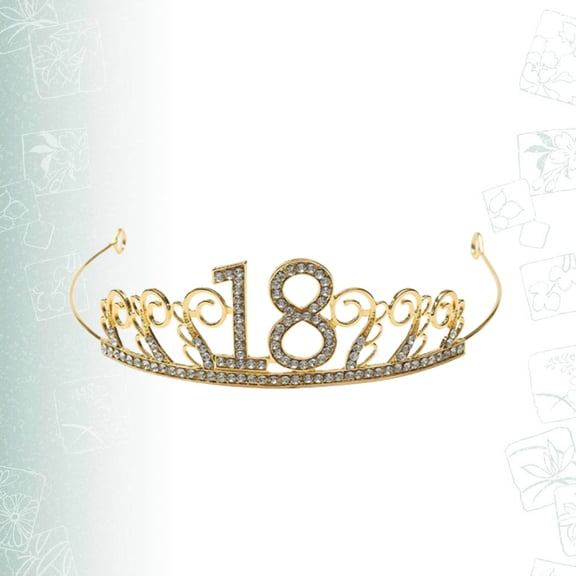 LOLIPPYY Birthday Cake Topper Crown In Elegant Design For Women 1Pcs