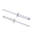 thumbnail image 1 of Unique Bargains 4mm Diameter 20mm Grip Length Silver Tone Aluminum Blind Rivets 60 Pack, 1 of 4